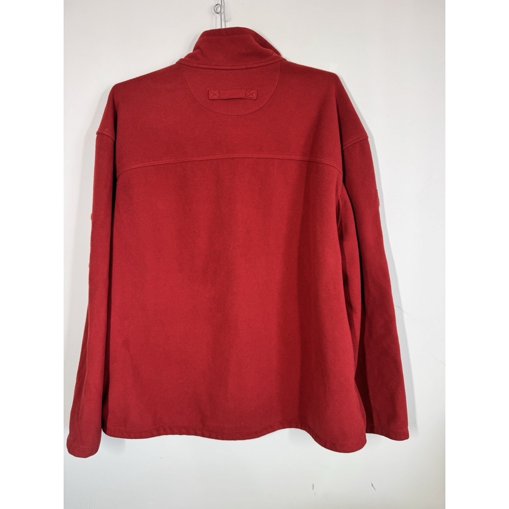 Duluth Trading Shoreman Fleece Windproof Jacket Red Full Zip Size 3X Tall Warm - Picture 2 of 12